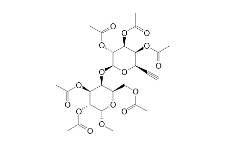 METHYL-2,3,6-TRI-O-ACETYL-4-O-(2',3',4'-TRI-O-ACETYL-6',7'-DIDEOXY-BETA-D-GALACTO-HEPT-6'-YNOPYRANOSYL)-ALPHA-D-GALACTOPYRANOSIDE