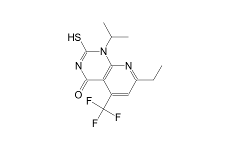 pyrido[2,3-d]pyrimidin-4(1H)-one, 7-ethyl-2-mercapto-1-(1-methylethyl)-5-(trifluoromethyl)-