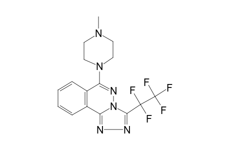 6-(4-Methyl-piperazin-1-yl)-3-pentafluoroethyl-[1,2,4]triazolo[3,4-a]phthalazine