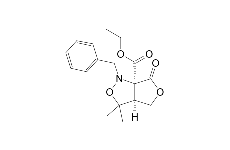 (3aS,6aS)-Tetrahydro-6a-(ethoxycarbonyl)-3,3-dimethyl-1-(phenylmethyl)-1H,6H-furo[3,4-c]isoxazol-6-one