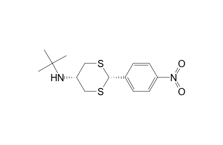 1,3-Dithian-5-amine, N-(1,1-dimethylethyl)-2-(4-nitrophenyl)-, cis-