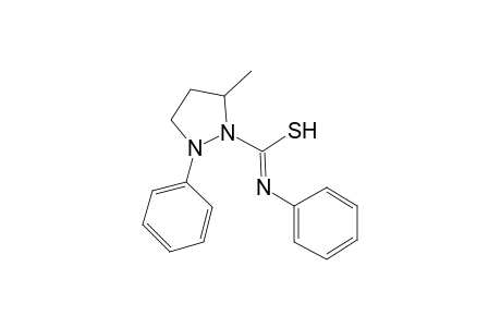 5-Methyl-N,2-diphenyl-1-pyrazolidinecarbimidothioic acid