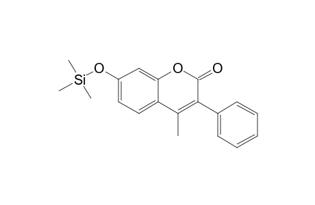 7-Hydroxy-4-methyl-3-phenylcoumarin, trimethylsilyl ether