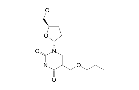 1-(2,3-DIDEOXY-ALPHA-D-GLYCERO-PENTOFURANOSYL)-5-(1-METHYLPROPOXYMETHYL)-URACIL