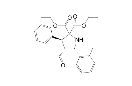 Diethyl (3R,4R,5S)-4-Formyl-3-phenyl-5-(2-tolyl)pyrrolidine-2,2-dicarboxylate