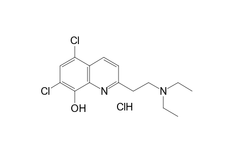 5,7-DICHLORO-2-[2-(DIETHYLAMINO)ETHYL]-8-QUINOLINOL, MONOHYDROCHLORIDE