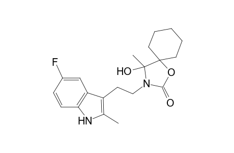 3-[2-(5-fluoro-2-methyl-1H-indol-3-yl)ethyl]-4-hydroxy-4-methyl-1-oxa-3-azaspiro[4.5]decan-2-one