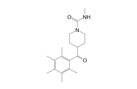 N-methyl-4-(pentamethylbenzoyl)-1-piperidinecarboxamide
