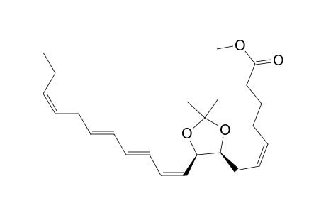 Methyl (8S,9R,5Z,10Z,12E,14E,17Z)-8,9-Isopropylidenedioxy-5,10,12,14,17-eicosapentaenoate
