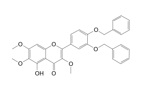5-Hydroxy-2-[3',4'-bis(benzyloxy)phenyl]-3,6,7-trimethoxybenzofuran-4-one