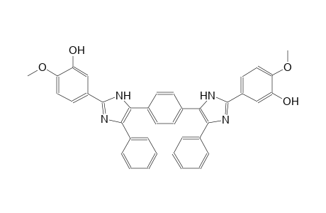 5-(5-{4-[2-(3-hydroxy-4-methoxyphenyl)-4-phenyl-1H-imidazol-5-yl]phenyl}-4-phenyl-1H-imidazol-2-yl)-2-methoxyphenol