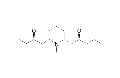 N-METHYL-2-(2-HYDROXYBUTYL)-6-(2-HYDROXYPENTYL)-PIPERIDINE