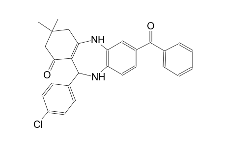7-benzoyl-11-(4-chlorophenyl)-3,3-dimethyl-2,3,4,5,10,11-hexahydro-1H-dibenzo[b,e][1,4]diazepin-1-one