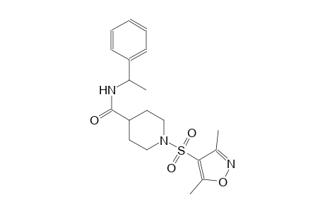 1-[(3,5-dimethyl-4-isoxazolyl)sulfonyl]-N-(1-phenylethyl)-4-piperidinecarboxamide