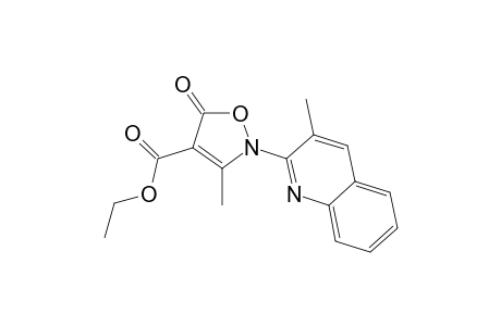 Ethyl 3-methyl-2-(3-methylquinolin-2-yl)-5-oxo-2,5-dihydroisoxazole-4-carboxylate