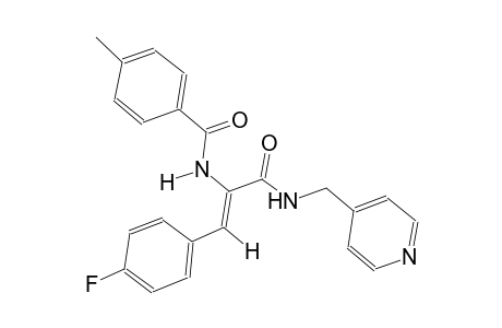 benzamide, N-[(Z)-2-(4-fluorophenyl)-1-[[(4-pyridinylmethyl)amino]carbonyl]ethenyl]-4-methyl-