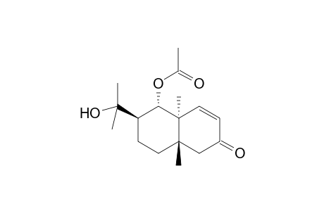 2(1H)-Naphthalenone, 5-(acetyloxy)-4a,5,6,7,8,8a-hexahydro-6-(1-hydroxy-1-methylethyl)-4,8 a-dimethyl-, [4aR-(4a.alpha.,5.alpha.,6.beta.,8a.beta.)]-