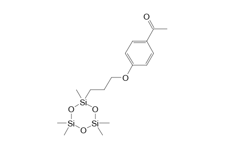 2-[3-(p-ACETYL-PHENOXY)-PROPYL]-2,4,4,6,6-PENTAMETHYL-CYCLO-TRISILOXANE