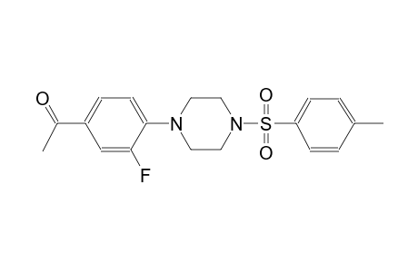 ethanone, 1-[3-fluoro-4-[4-[(4-methylphenyl)sulfonyl]-1-piperazinyl]phenyl]-