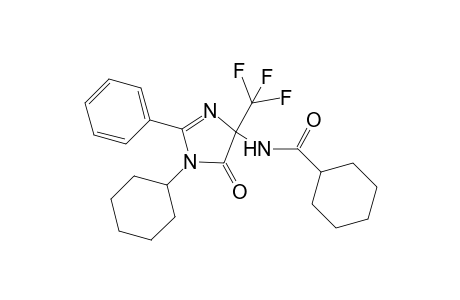 N-[1-cyclohexyl-5-oxo-2-phenyl-4-(trifluoromethyl)-4,5-dihydro-1H-imidazol-4-yl]cyclohexanecarboxamide