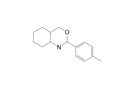 2H-3,1-Benzoxazine, octahydro-2-(4-methylphenyl)-, cis-