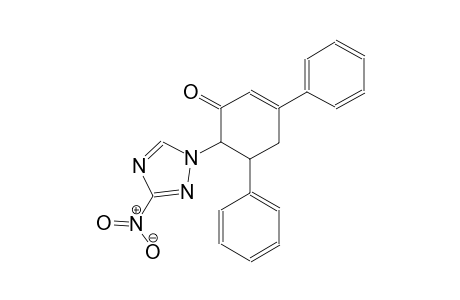 2-cyclohexen-1-one, 6-(3-nitro-1H-1,2,4-triazol-1-yl)-3,5-diphenyl-, (5R,6R)-