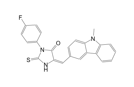(5E)-3-(4-fluorophenyl)-5-[(9-methyl-9H-carbazol-3-yl)methylene]-2-thioxo-4-imidazolidinone