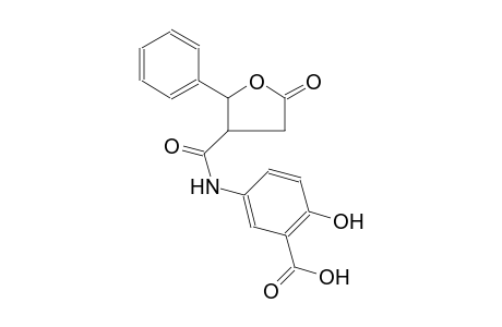 benzoic acid, 2-hydroxy-5-[[(tetrahydro-5-oxo-2-phenyl-3-furanyl)carbonyl]amino]-