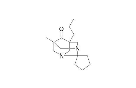 (1S,5R,7S)-5-methyl-7-propyl-1,3-diazaspiro[adamantane-2,1'-cyclopentan]-6-one