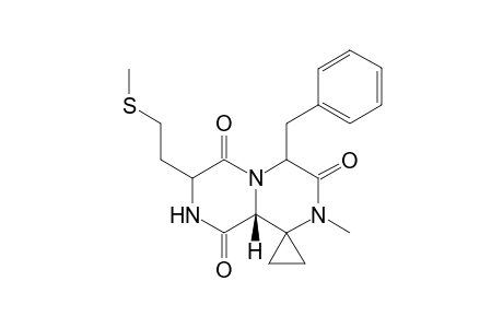 (9a' R)-4'-Benzyl-2'-methyl-7'-2-(methylthio)ethyl]octahydro-spiro(cyclopropane-1,1'-[2H]-pyrazino[1,2-a]pyrazine-3',6',9'-trione