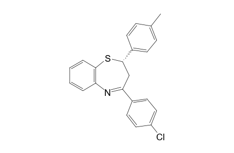 (S) 4-(4-Chlorophenyl)-2-(4-methylphenyl)-2,3-dihydro-1,5-benzothiazepine