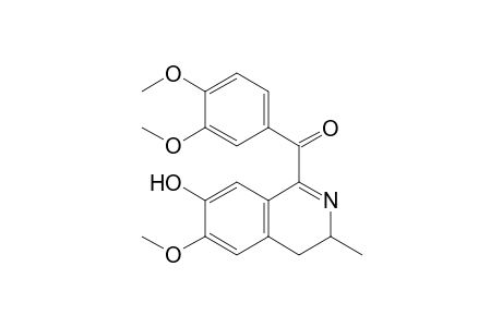 (7-Hydroxy-3-methyl-6-methoxy-3,4-dihydroisoquinolin-1-yl)(3,4-dimethoxyphenyl)methanone