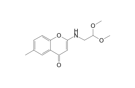 2-(2,2-Dimethoxyethylamino)-6-methyl-4H-1-benzopyran-4-one