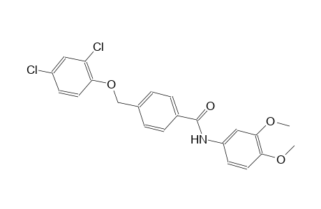 4-[(2,4-dichlorophenoxy)methyl]-N-(3,4-dimethoxyphenyl)benzamide