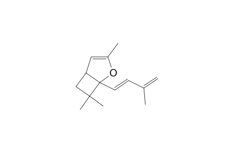 2-Oxabicyclo[3.2.0]hept-3-ene, 3,7,7-trimethyl-1-(3-methyl-1,3-butadienyl)-, (E)-