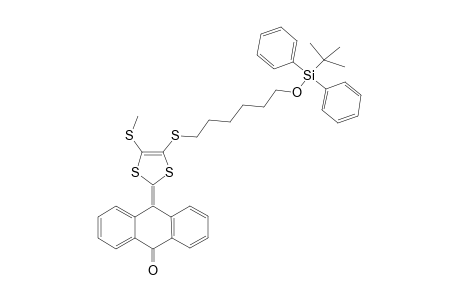 10-{4'-[(6"-t-Buityldiphenylsilyloxyhexyl)sulfany]-5'-(methylsulfanyl)-1',3'-dithiol-2'-ylidene}anthracene-9(10H)-one