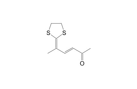 (E)-5-(1,3-Dithiolan-2-ylidene)hex-3-en-2-one