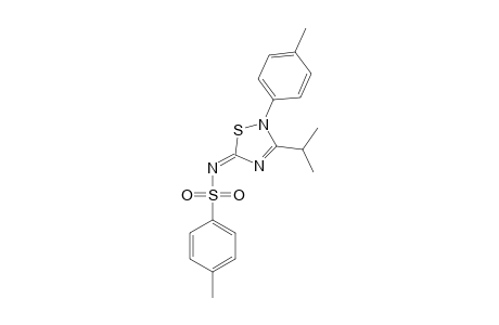 3-ISOPROPYL-2-(PARA-TOLYL)-5-TOSYLIMINO-DELTA(3)-1,2,4-THIADIAZOLINE