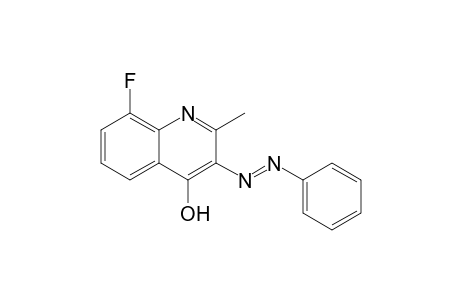 8-Fluoro-4-hydroxy-2-methyl-3-phenylazoquinoline