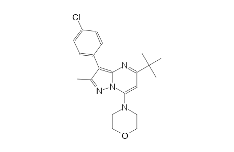 5-tert-butyl-3-(4-chlorophenyl)-2-methyl-7-(4-morpholinyl)pyrazolo[1,5-a]pyrimidine