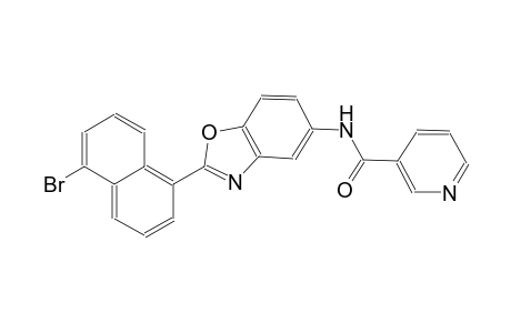 N-[2-(5-bromo-1-naphthyl)-1,3-benzoxazol-5-yl]nicotinamide