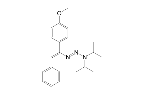 (E)-3,3-diisopropyl-1-((Z)-1-(4-methoxyphenyl)-2-phenylvinyl)triaz-1-ene