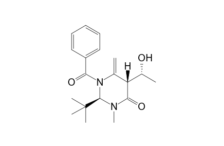 (2R,5R)-1-Benzoyl-2-tert-butyl-3-methyl-5-[1'(R)-hydroxyethyl]-6-methylenedihydropyrimidin-4-one