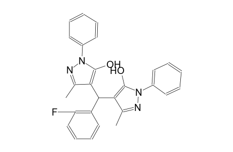 4-[(2-fluorophenyl)(5-hydroxy-3-methyl-1-phenyl-1H-pyrazol-4-yl)methyl]-3-methyl-1-phenyl-1H-pyrazol-5-ol