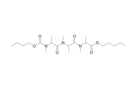 Alanylalanylalanine, N,N',N''-trimethyl-N''-butoxycarbonyl-, pentyl ester