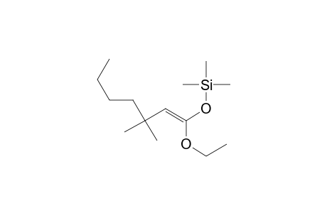 (E)-1-Ethoxy-3,3-dimethyl-1-trimethylsilyloxy-1-heptene