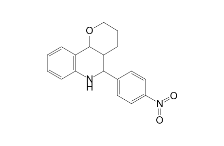 5-(p-Nitrophenyl)-3,4,4a,5,6,10b-hexahydro-2H-pyrano[3,2-c]quinoline