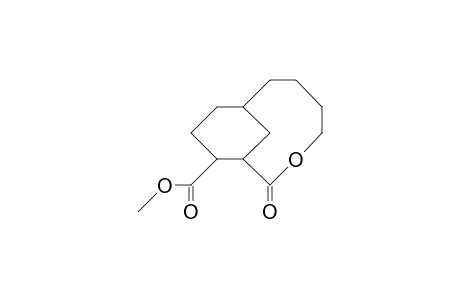 11-exo-Carbomethoxy-3-oxa-bicyclo(6.3.1)dodecanone-2