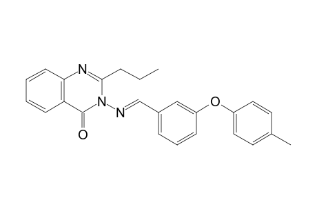 3-{(E)-[3-(4-methylphenoxy)phenyl]methylidene}amino-2-propylquinazolin-4(3H)-one