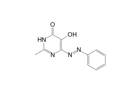 5-Hydroxy-2-methyl-6-phenylazo-3H-pyrimidin-4-one